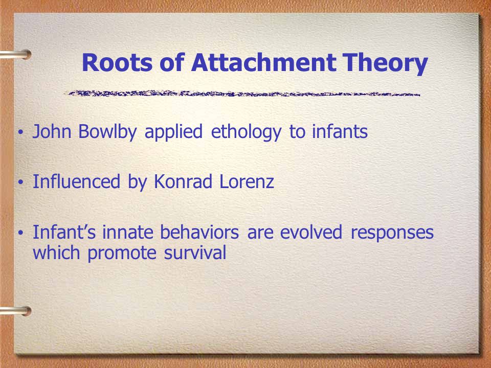 Bowlbys ethological theory of attachment